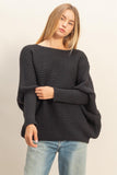 Oversized Knit Sweater For Casual Comfort