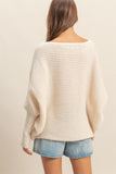 Oversized Knit Sweater For Casual Comfort