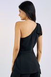 BOW DETAIL ONE SHOULDER TOP