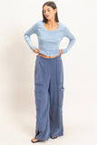 Mineral Wash Cargo Pocket Sweats