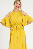 COLD SHOULDER DRESS
