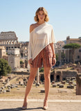 Ethereal Drape Asymmetric Shawl