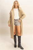 French Terry Hood Coat