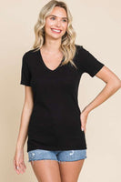 Short Sleeve V-neck Tee