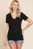 Short Sleeve V-neck Tee