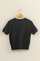Short Sleeve Sweater Top