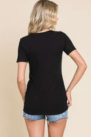 Short Sleeve V-neck Tee