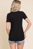 Short Sleeve V-neck Tee