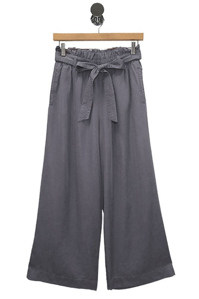 Grey Tencel wide leg pants