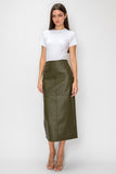 Olive MIdi Pencil Skirt