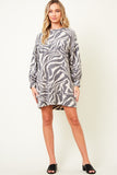 Knit Zebra Dress