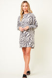 Knit Zebra Dress