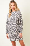 Knit Zebra Dress