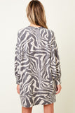 Knit Zebra Dress