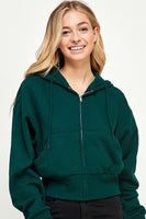 Cropped Zip Hoodie