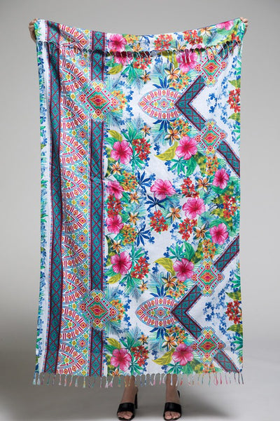 Flower Print Towel/Tapestry