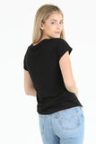Slubby Scoop Neck T Shirt