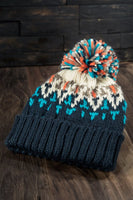 Multicolor Pompom Beanie
