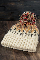 Multicolor Pompom Beanie