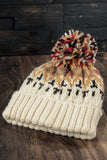 Multicolor Pompom Beanie
