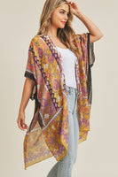 Flower pattern kimono