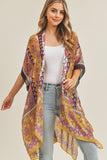 Flower pattern kimono