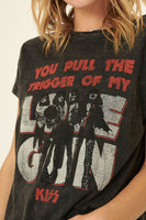 KISS Love Gun Portrait Vintage-Print Graphic Tee