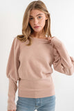 Brushed Puff Sleeve Top