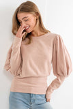 Brushed Puff Sleeve Top