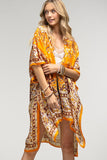 Clementine Floral Kimono