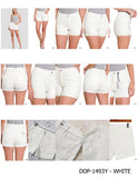 White Denim Shorts