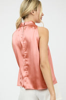 TWIST NECK HALTER TOP