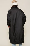 Longline Padded Snap Button Coat