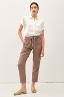 THE LARA TENCEL ANKLE PANTS