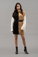 Colorblock Sweater Dress