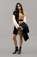Colorblock Sweater Dress