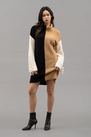 Colorblock Sweater Dress