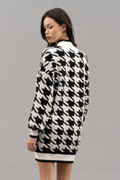 Houndstooth Sweater Dress