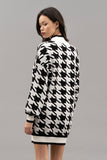 Houndstooth Sweater Dress