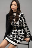 Houndstooth Sweater Dress