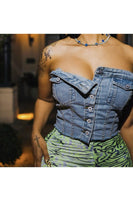 Denim Tube Top