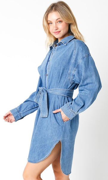 Denim Shirt Dress