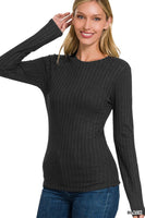 Ribbed Long Sleeve Top