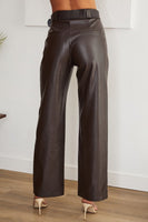 Faux Leather Trouser