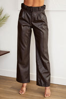 Faux Leather Trouser