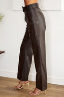 Faux Leather Trouser