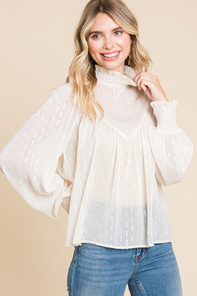 Sheer Glistening Blouse
