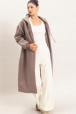 Oversized Longline Zip-up Hoodie Jacket