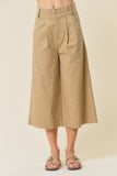 Cropped Wide Leg Trousers