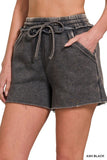 Acid Wash Lounge Shorts